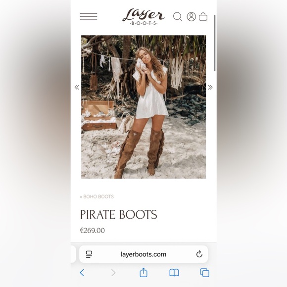 Layer Boots Pirate Boho Fringe - Picture 1 of 7